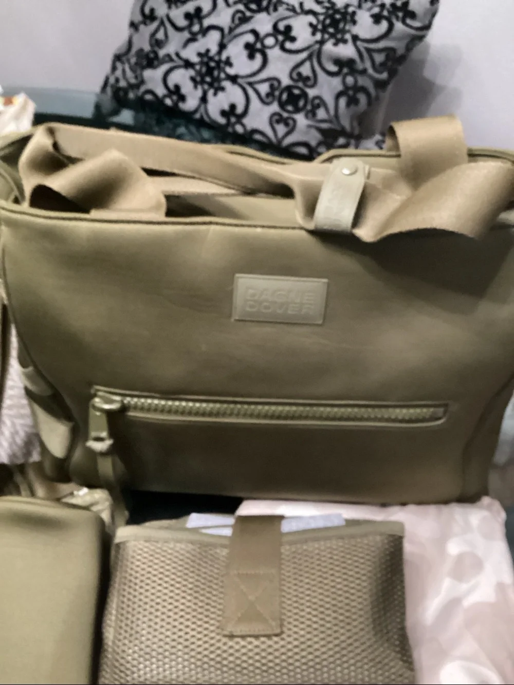 Dagne Dover - Neoprene - Diaper Tote w/Matching Mat,Pouch,Bottle Holder & Straps